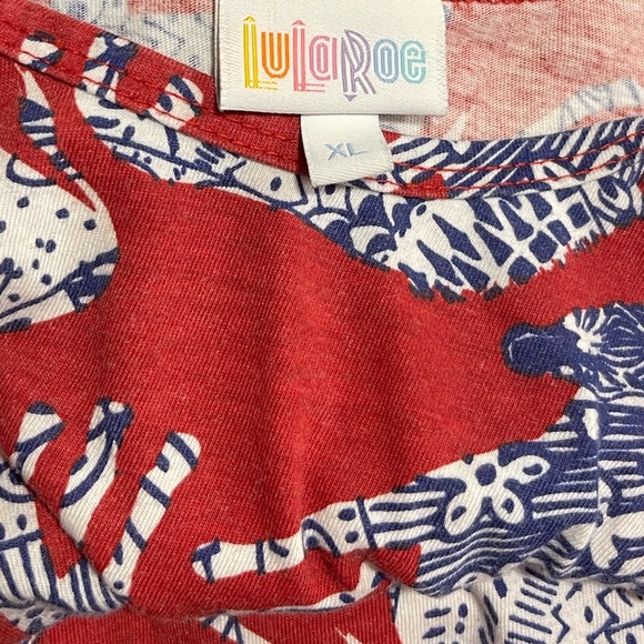 Lularoe Zebra Tank Top XL - Picture 4 of 5